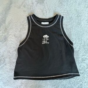 Urban outfitters black take trip tank